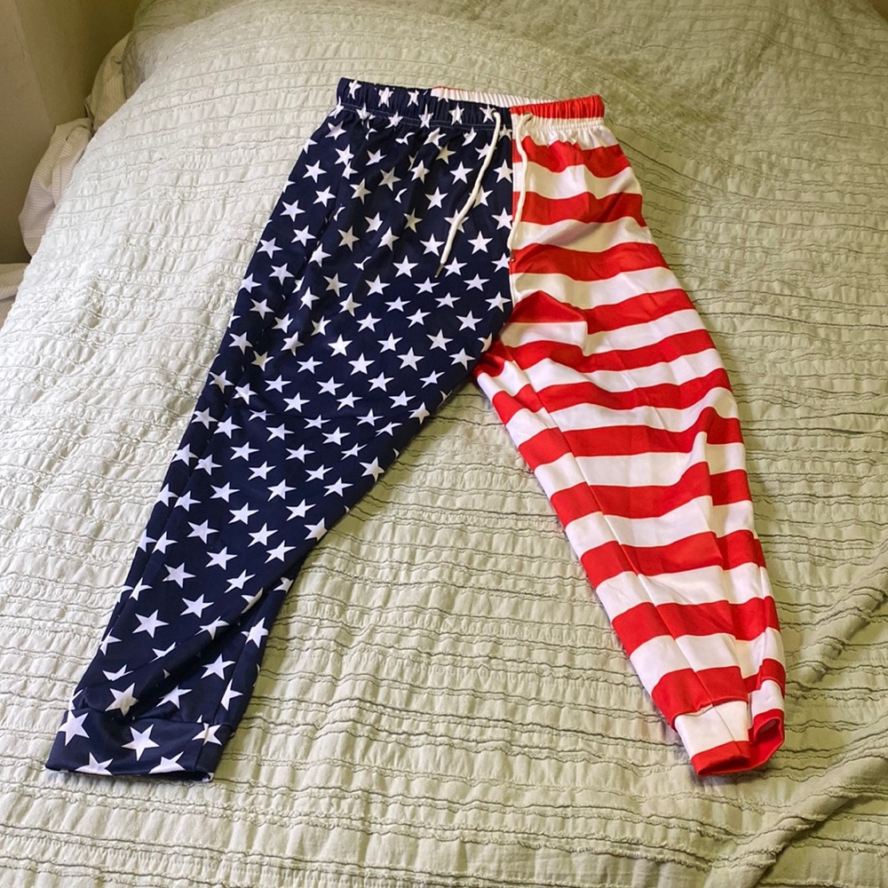 Red, white & Blue pants